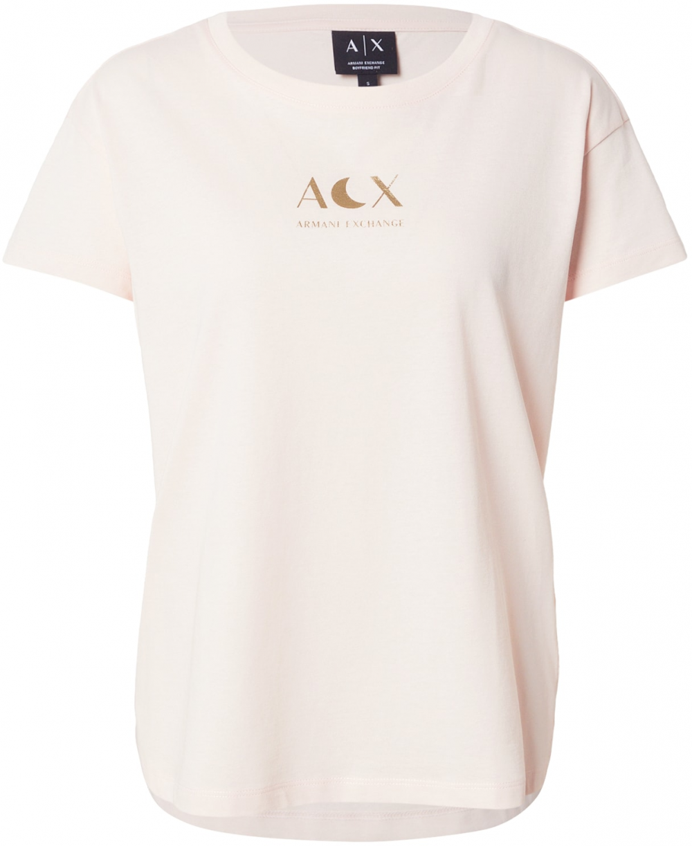 ARMANI EXCHANGE Tričko  medová / rosé