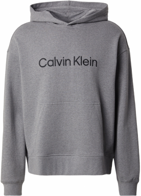 Calvin Klein Jeans Mikina  sivá / čierna