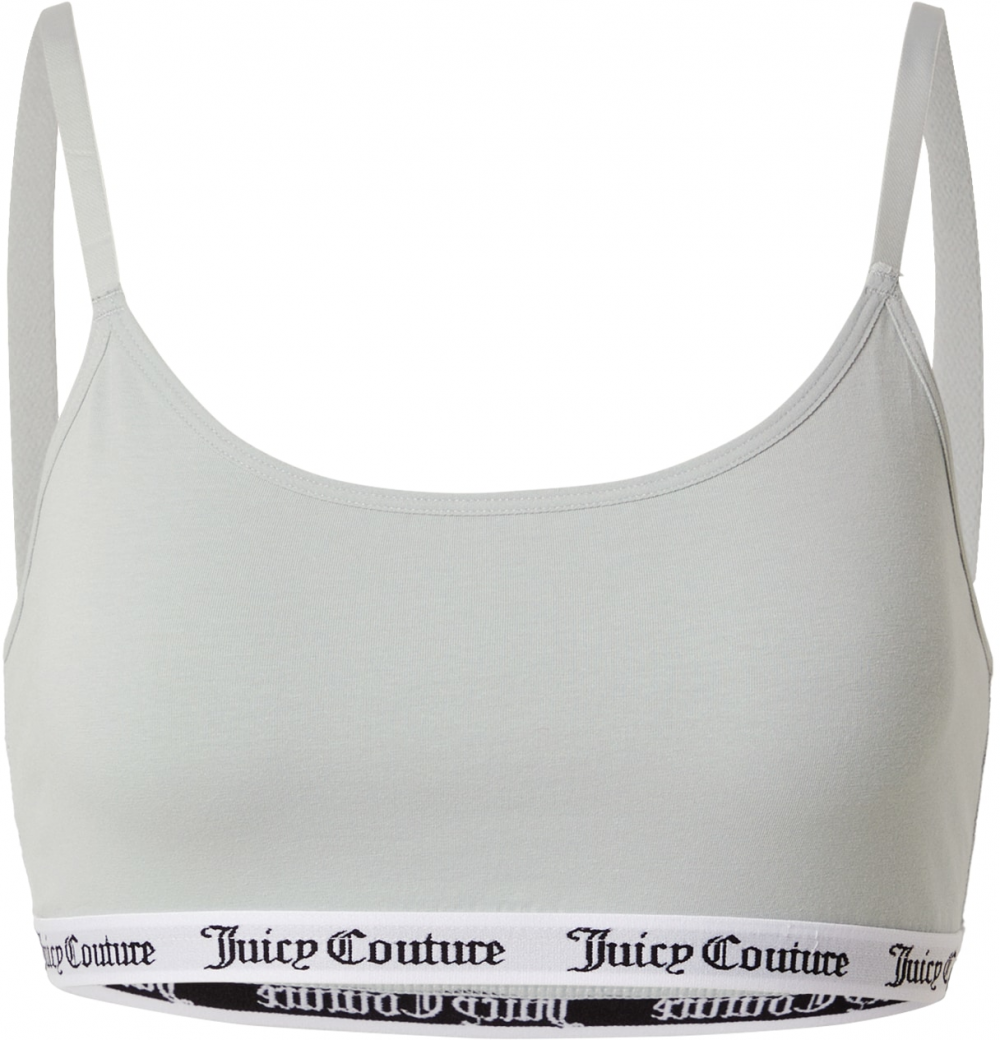 Juicy Couture Podprsenka  svetlosivá / čierna / biela