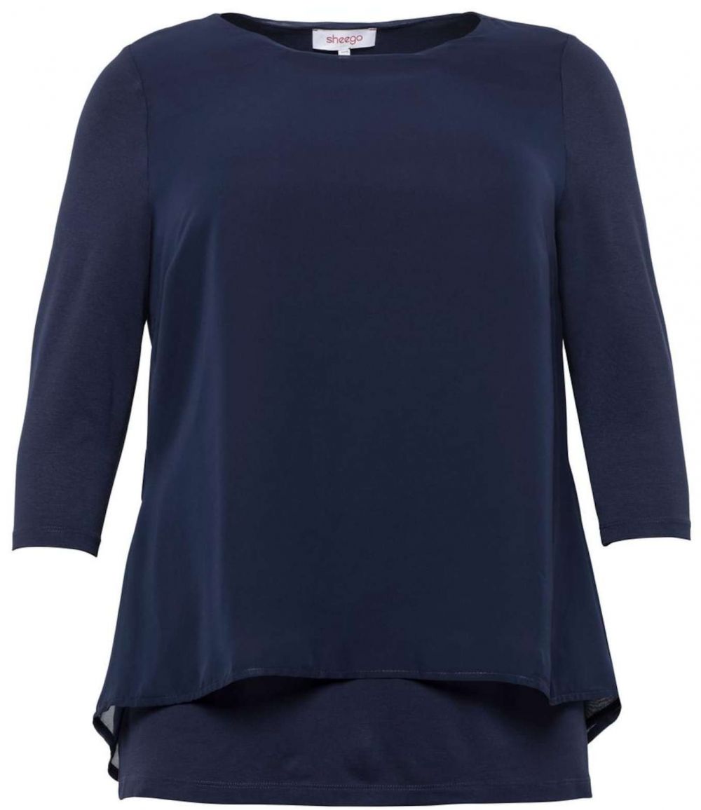 SHEEGO Blúzka  námornícka modrá