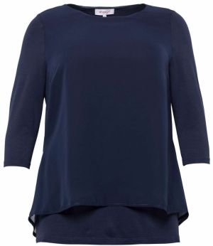 SHEEGO Blúzka  námornícka modrá