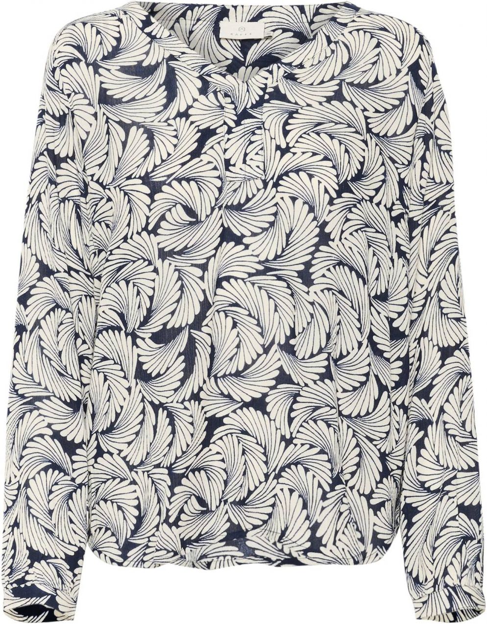 Kaffe Blúzka 'KAMari'  námornícka modrá / biela