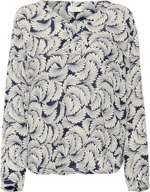 Kaffe Blúzka 'KAMari'  námornícka modrá / biela