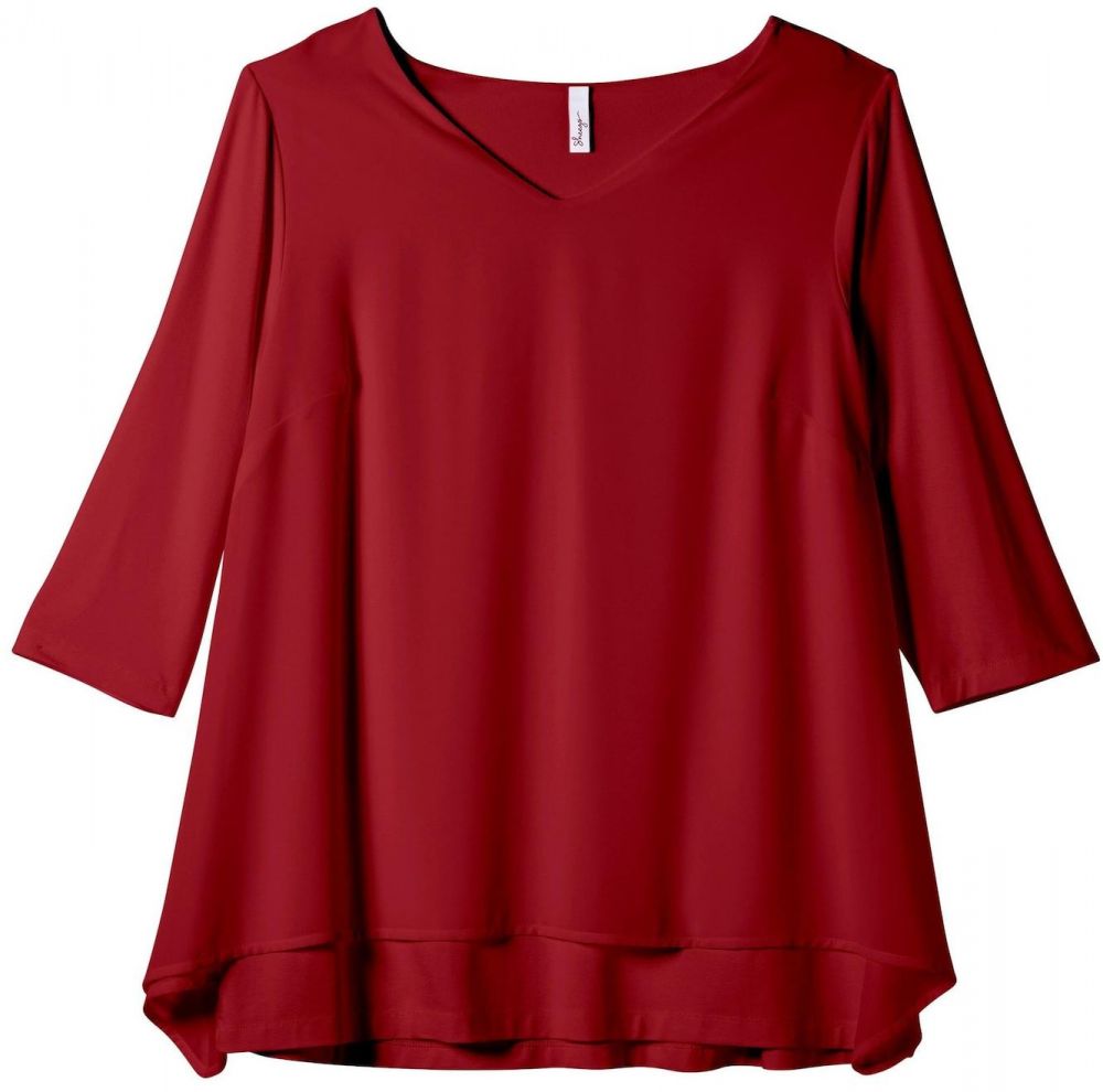 SHEEGO Blúzka  rubínová