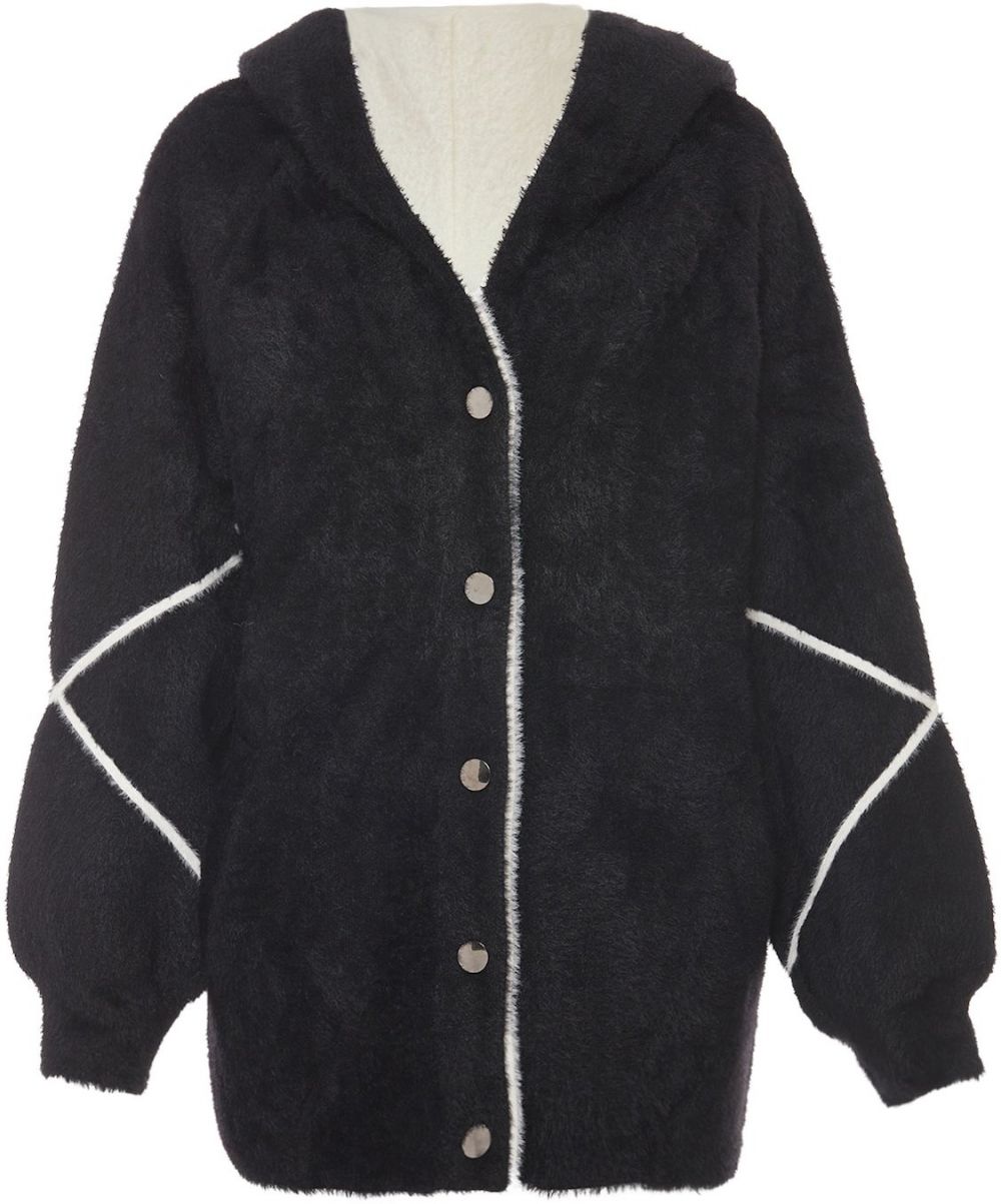 Poomi Kardigán  čierna / biela