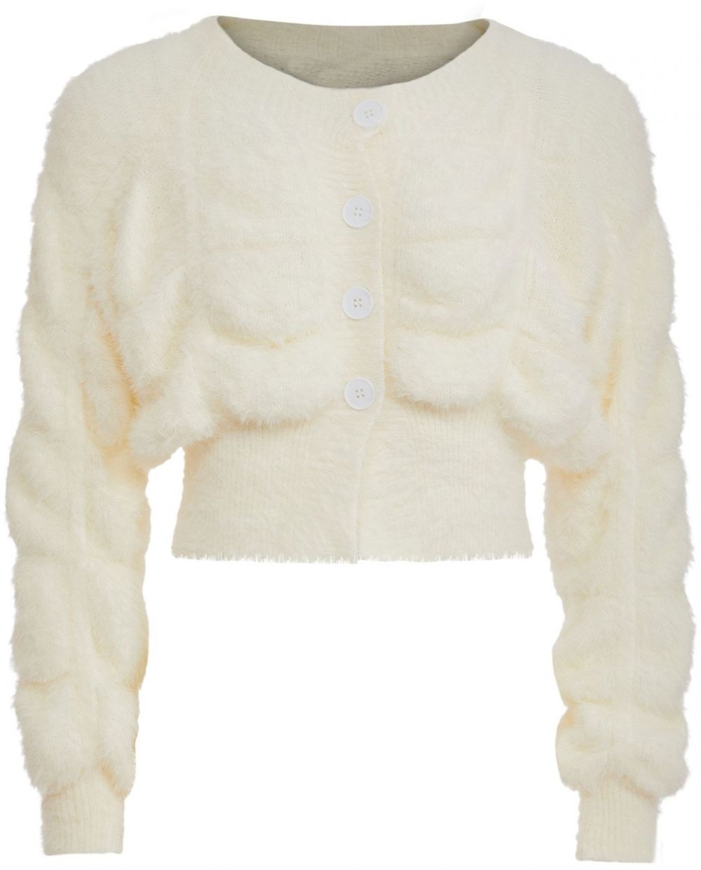 Poomi Kardigán  biela ako vlna