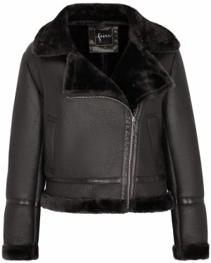 faina Prechodná bunda  tmavohnedá