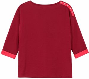 SHEEGO Mikina  neónovo červená / tmavočervená