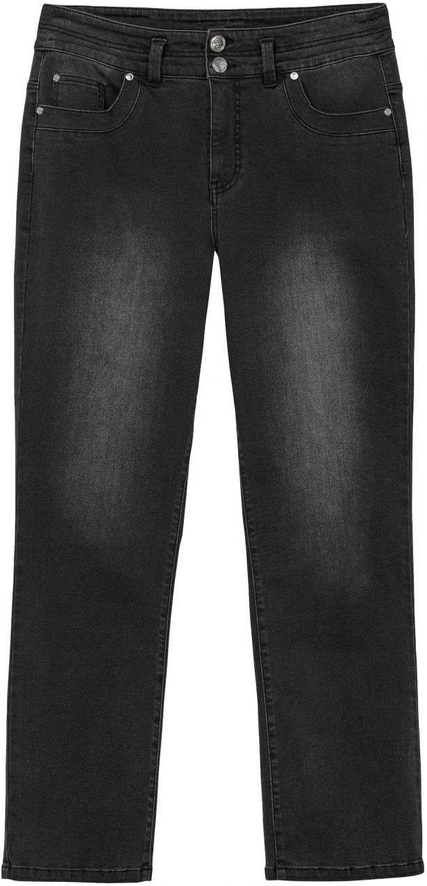 SHEEGO Džínsy  čierny denim