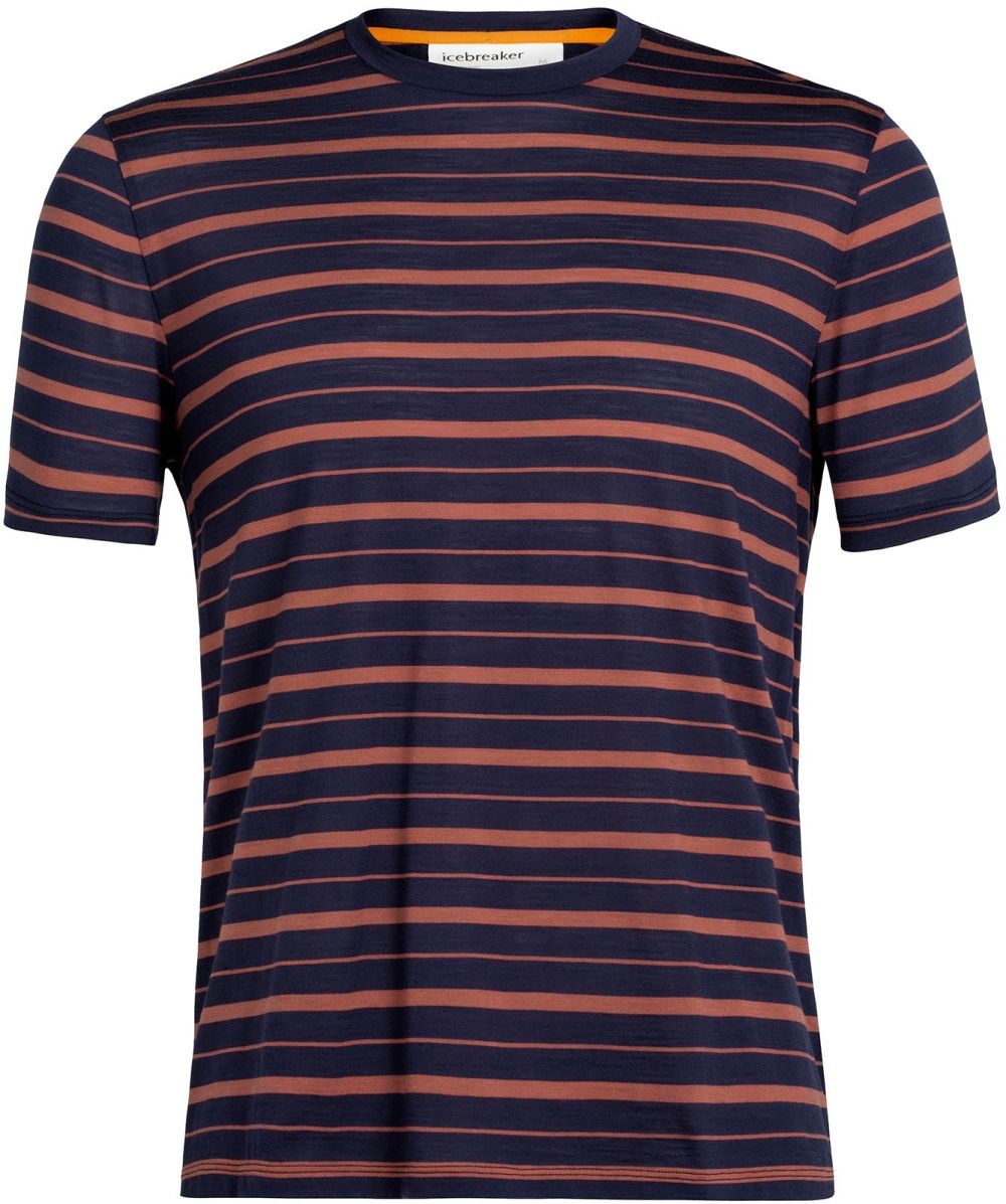 ICEBREAKER Funkčné tričko 'Wave'  námornícka modrá / kaki / biela