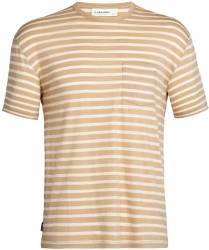 ICEBREAKER Tričko 'Granary'  piesková