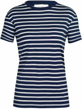 ICEBREAKER Funkčné tričko 'Granary'  námornícka modrá / biela