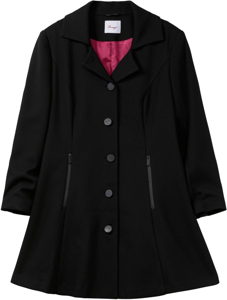 SHEEGO Prechodný kabát  čierna