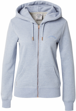 Superdry Tepláková bunda  svetlomodrá