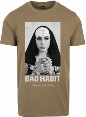 Mister Tee Tričko 'Bad Habit Tee'  olivová / zmiešané farby