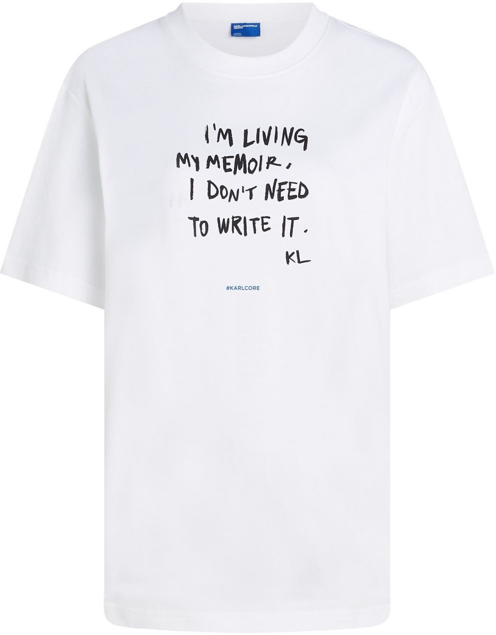 KARL LAGERFELD JEANS Tričko  čierna / biela