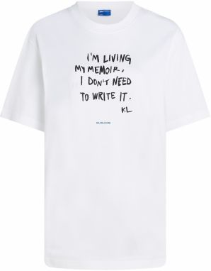 KARL LAGERFELD JEANS Tričko  čierna / biela