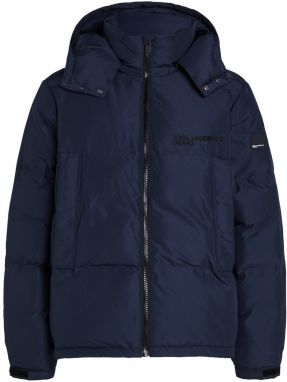 KARL LAGERFELD JEANS Prechodná bunda  tmavomodrá