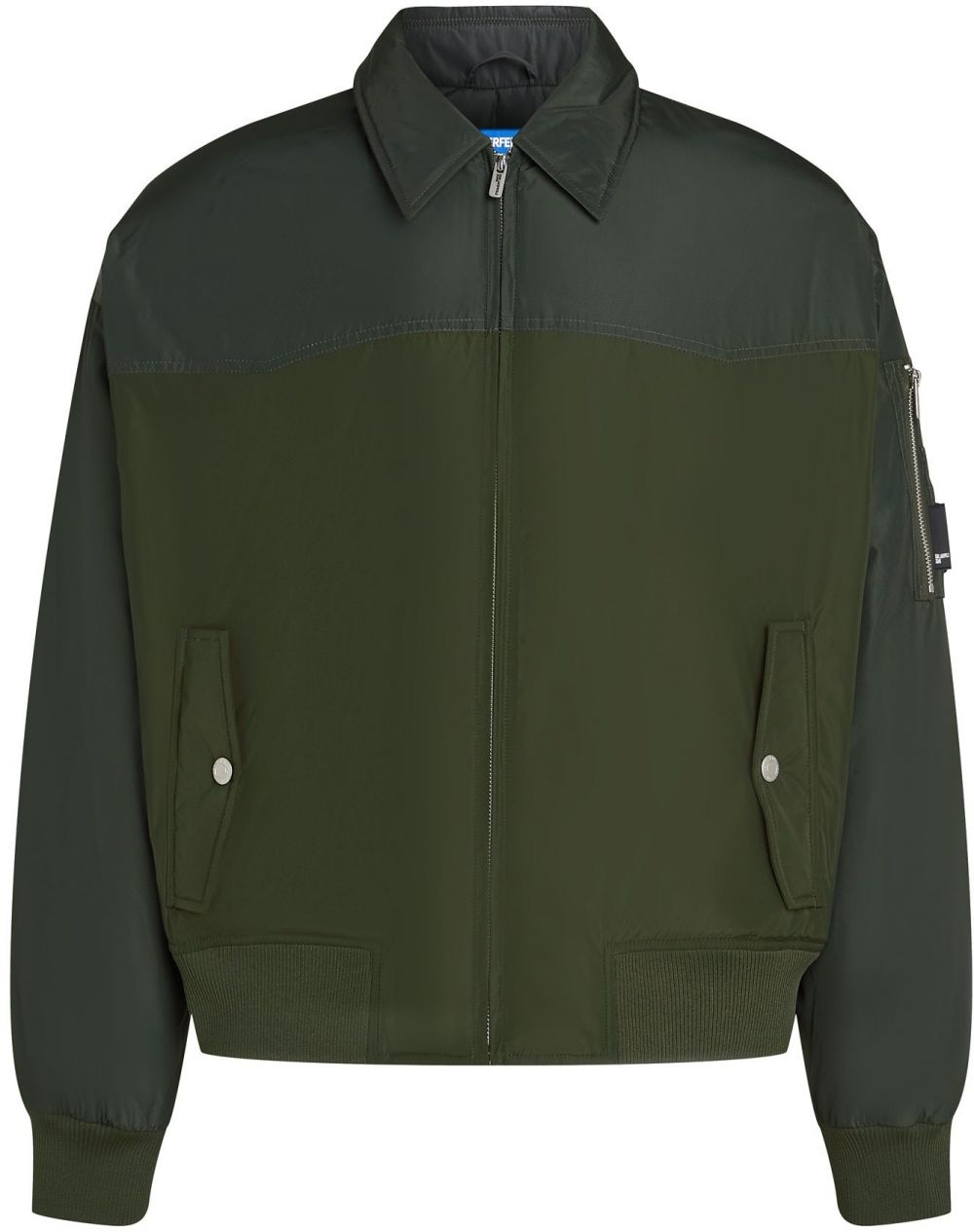 KARL LAGERFELD JEANS Prechodná bunda  nefritová / tmavozelená