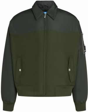 KARL LAGERFELD JEANS Prechodná bunda  nefritová / tmavozelená