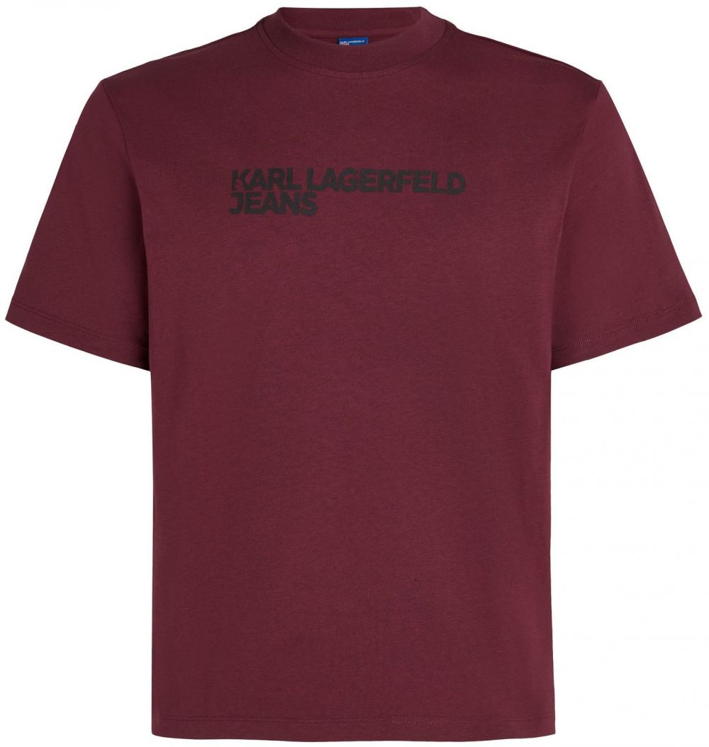 KARL LAGERFELD JEANS Tričko  bordová / čierna
