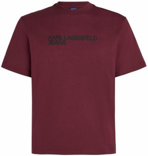 KARL LAGERFELD JEANS Tričko  bordová / čierna