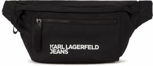 KARL LAGERFELD JEANS Ľadvinka  čierna / prírodná biela