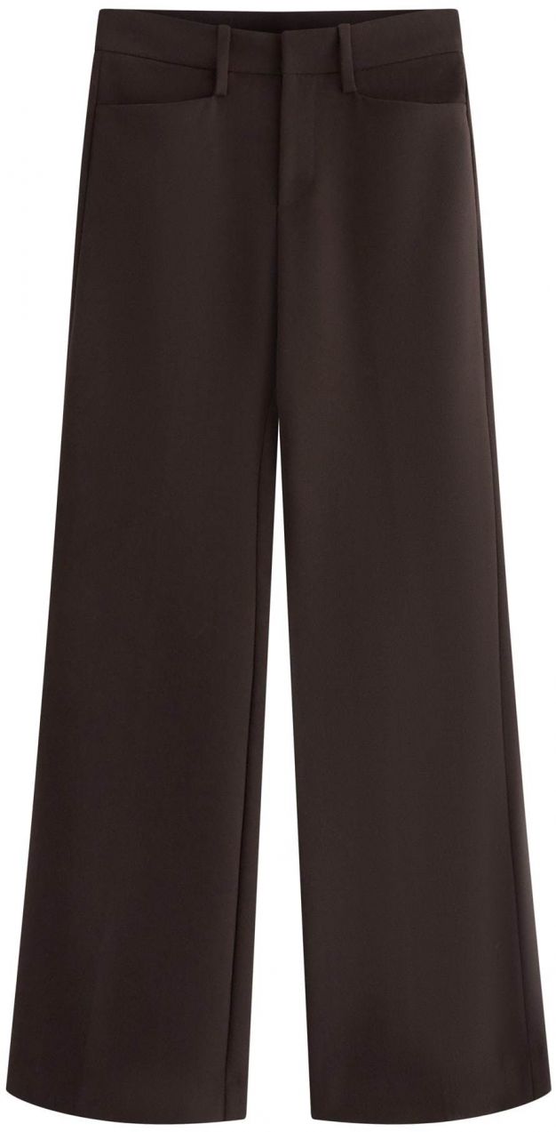 Lindex Nohavice s pukmi 'Inga'  tmavohnedá