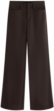 Lindex Nohavice s pukmi 'Inga'  tmavohnedá