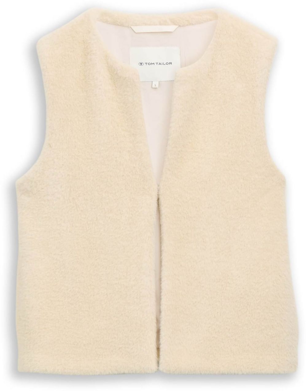TOM TAILOR Vesta  krémová