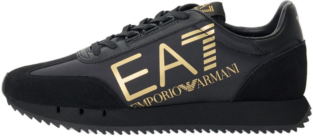 EA7 Emporio Armani Nízke tenisky  zlatá / čierna