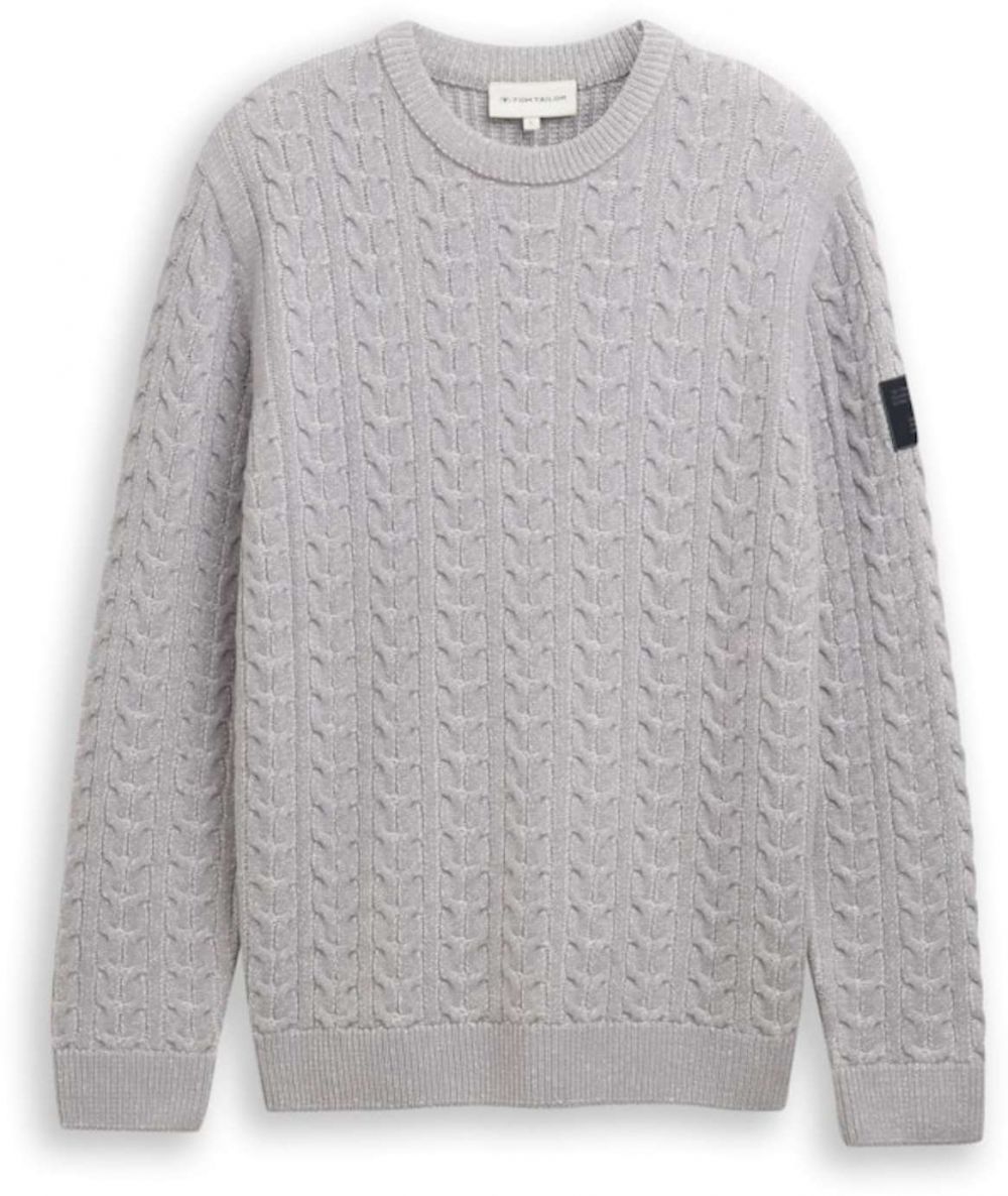 TOM TAILOR Sveter  sivá