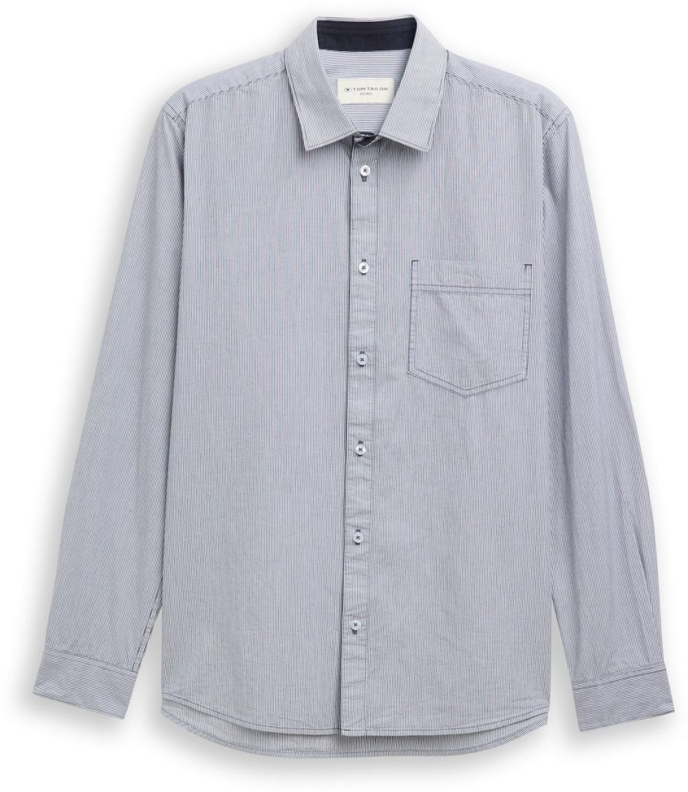 TOM TAILOR Košeľa  svetlomodrá / biela