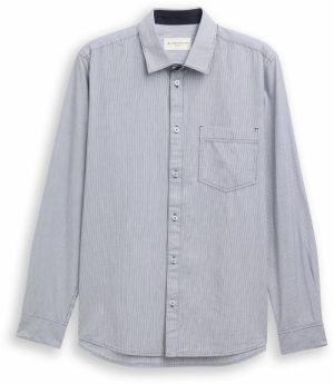 TOM TAILOR Košeľa  svetlomodrá / biela