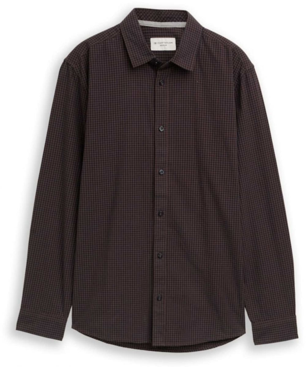 TOM TAILOR Košeľa  hnedá