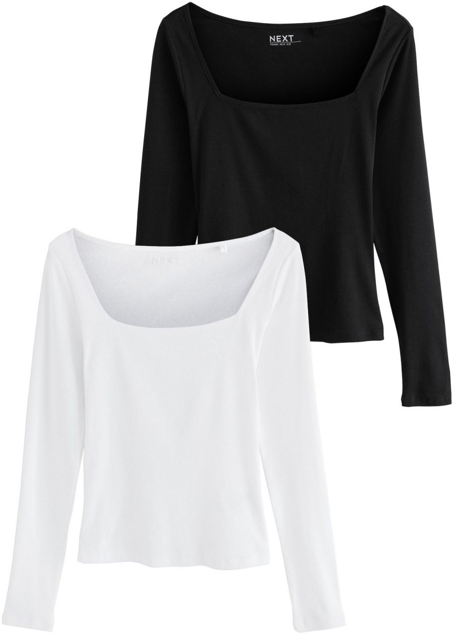 Next Tričko  čierna / biela