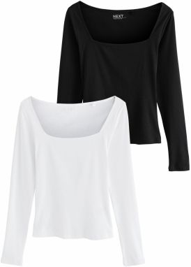 Next Tričko  čierna / biela