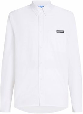 KARL LAGERFELD JEANS Košeľa 'Poplin'  biela