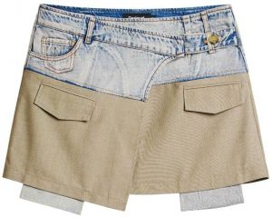 Desigual Sukňa  modrá / olivová