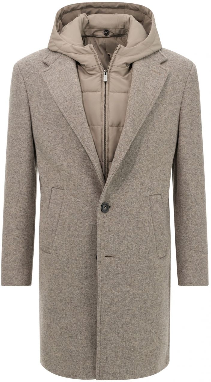 Boggi Milano Prechodný kabát  tmavošedá