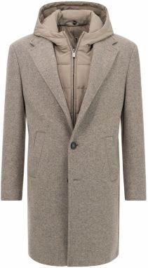 Boggi Milano Prechodný kabát  tmavošedá