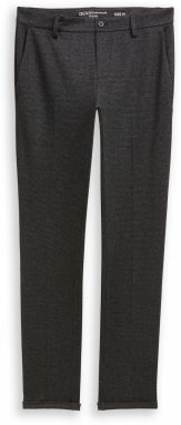 TOM TAILOR DENIM Chino nohavice  čierna / biela