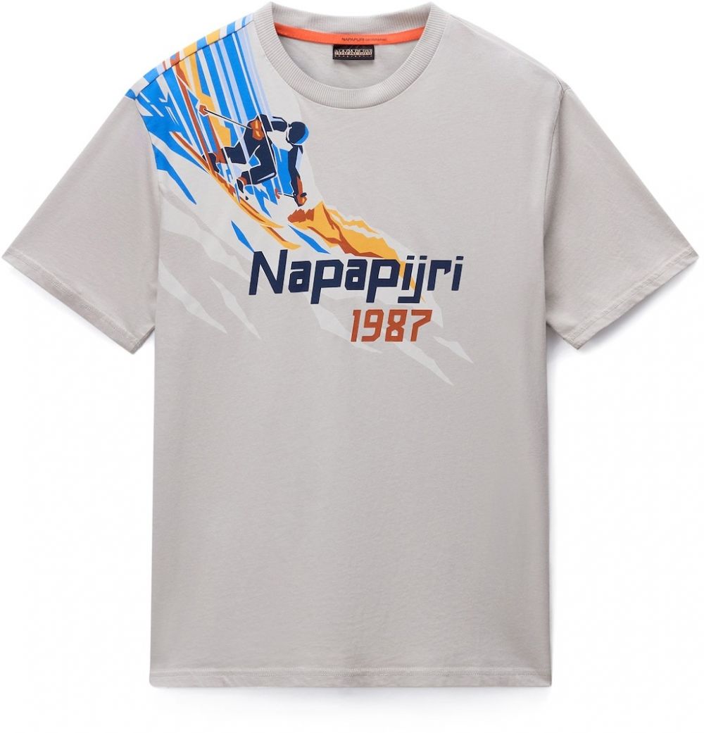 NAPAPIJRI Tričko 'Fiemme'  sivobéžová