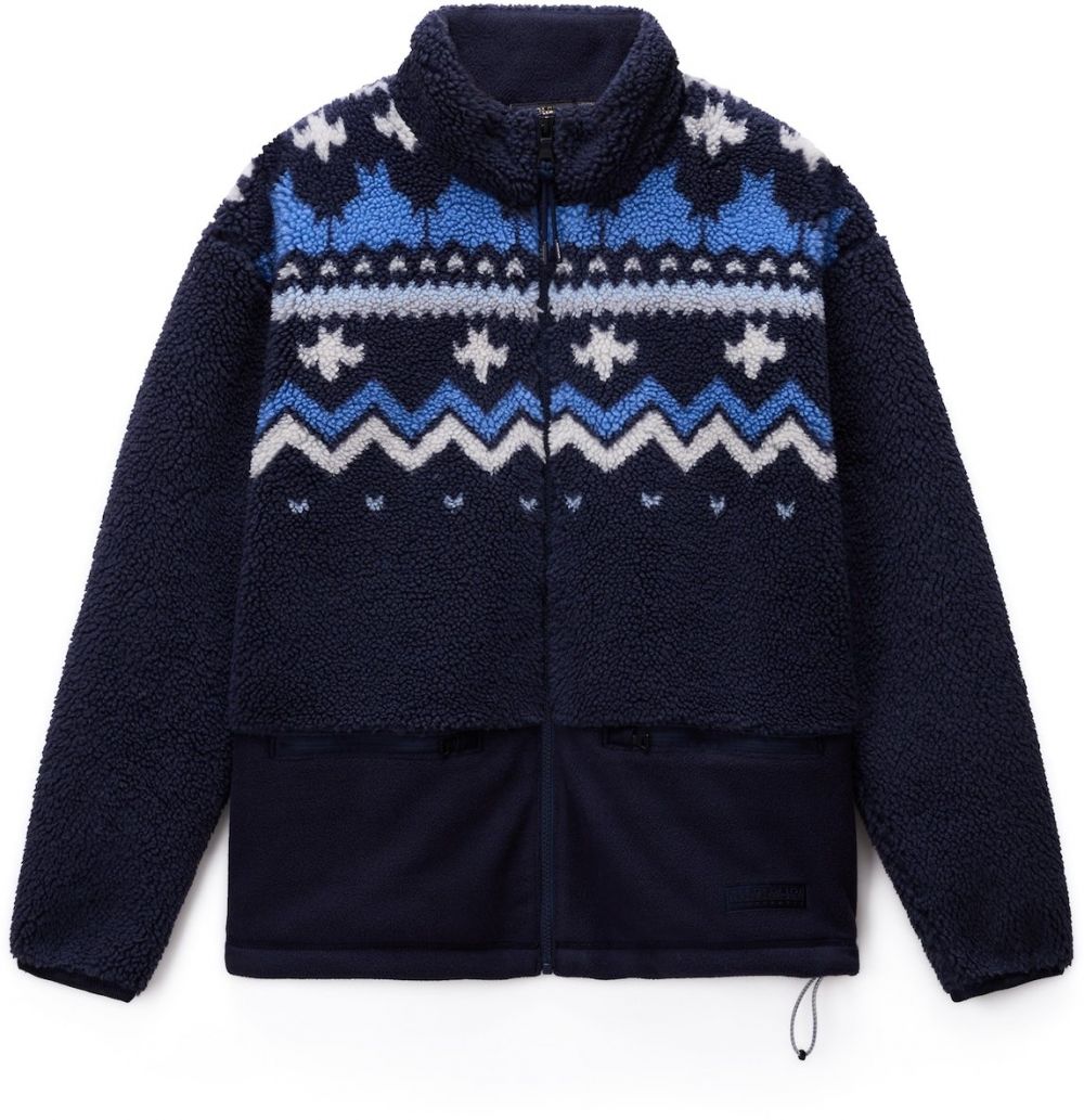 NAPAPIJRI Flisová bunda 'T-Ansei'  námornícka modrá / modrá denim / biela