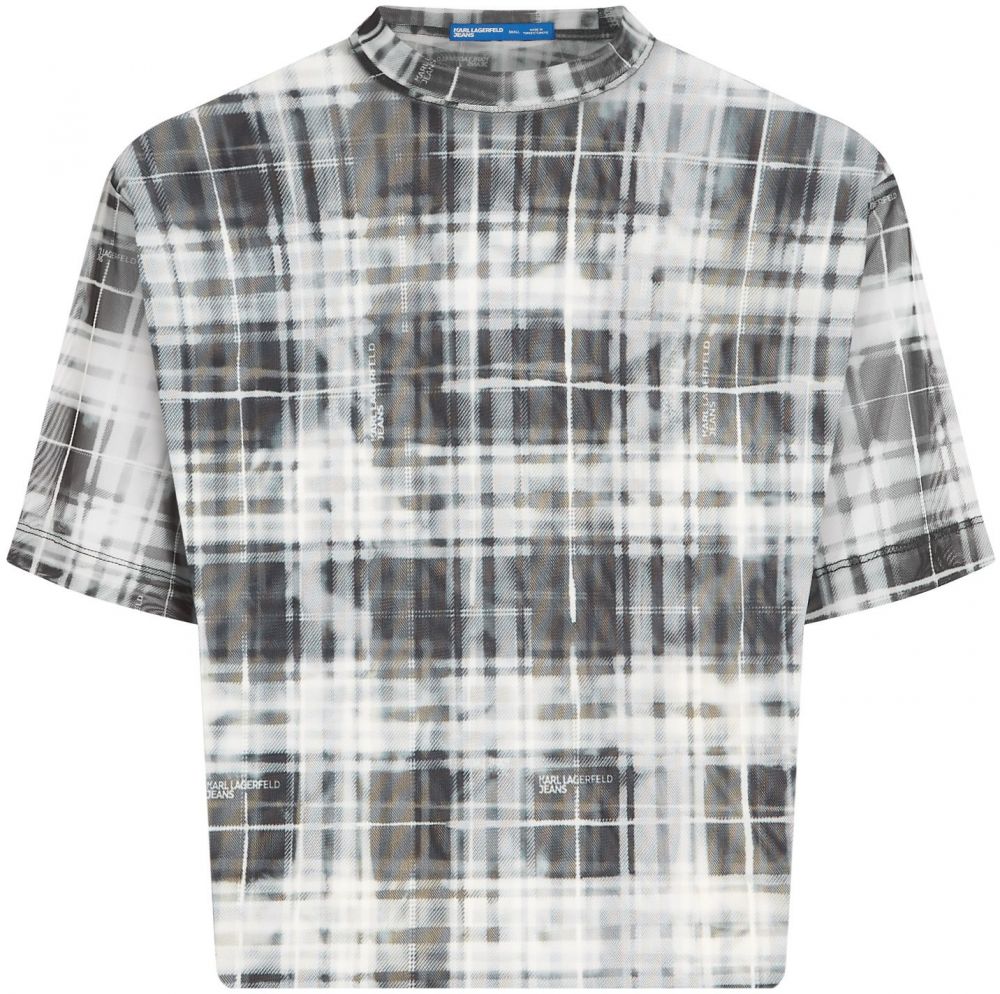 KARL LAGERFELD JEANS Tričko  čierna / biela