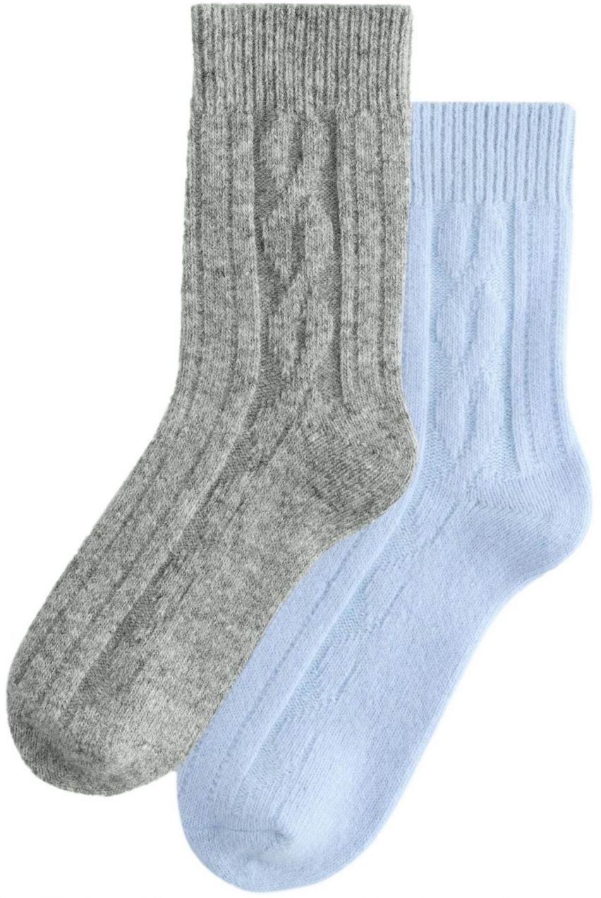 Next Ponožky  svetlomodrá / sivá melírovaná