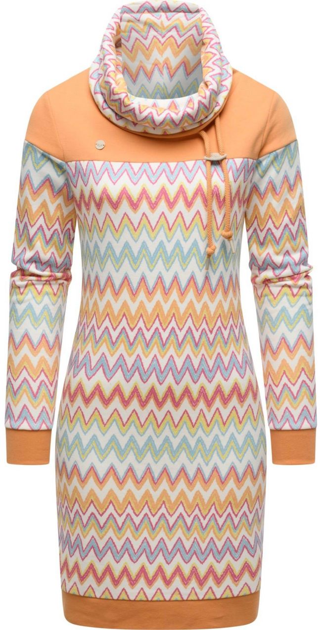 Ragwear Šaty 'Chlloe'  nebielená / svetlomodrá / oranžová / malinová