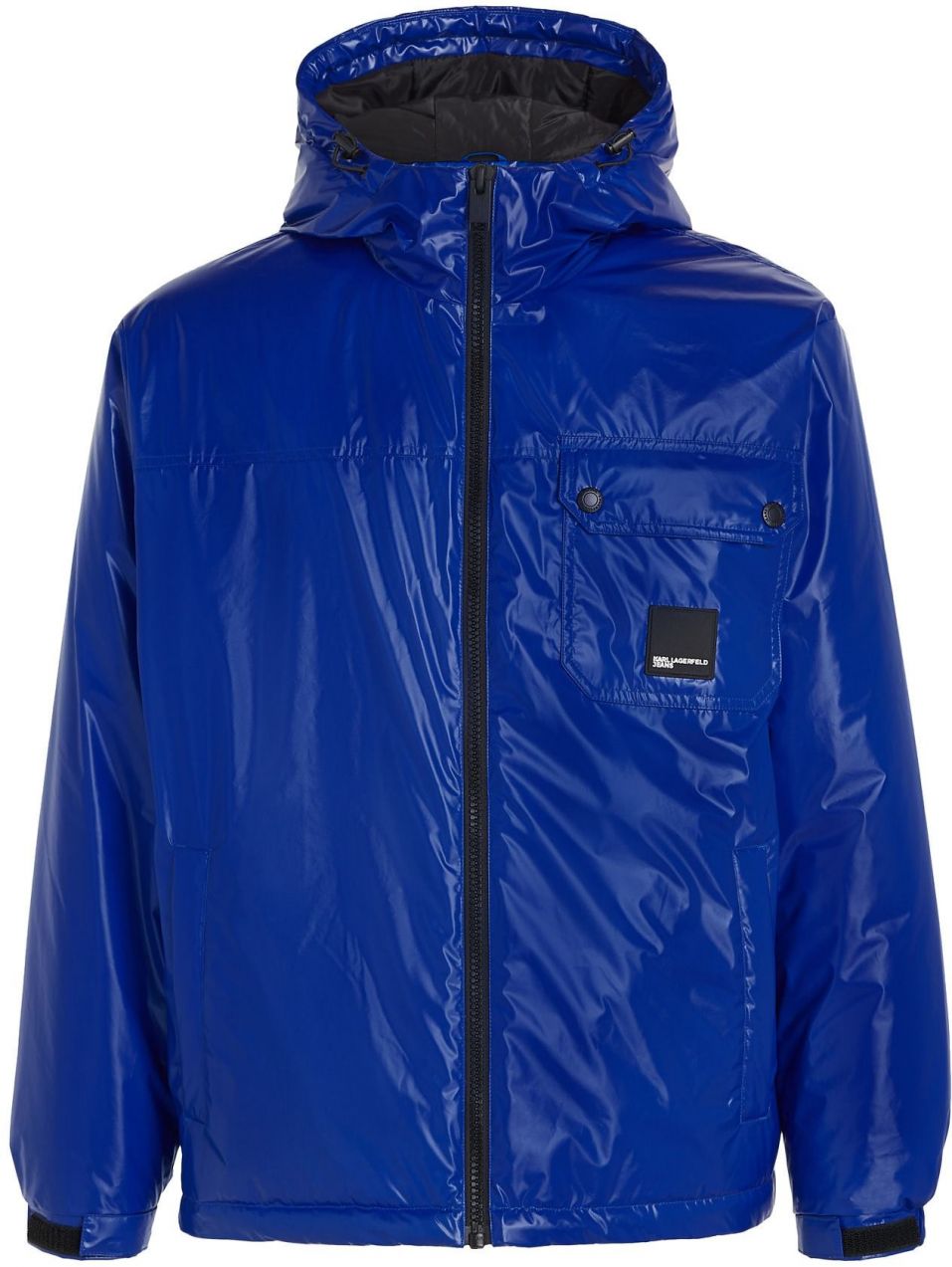 KARL LAGERFELD JEANS Prechodná bunda  námornícka modrá / čierna