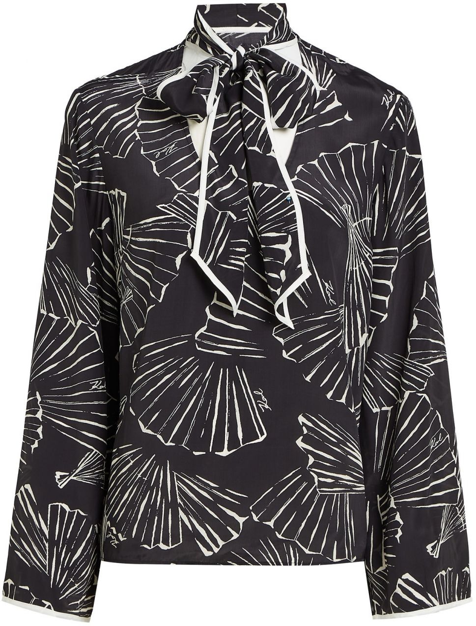 Karl Lagerfeld Blúzka  čierna / biela