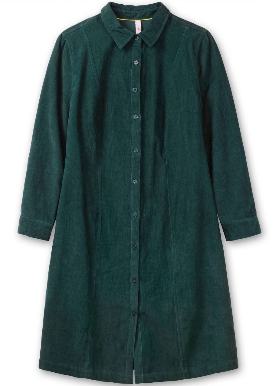 SHEEGO Košeľové šaty  tmavozelená